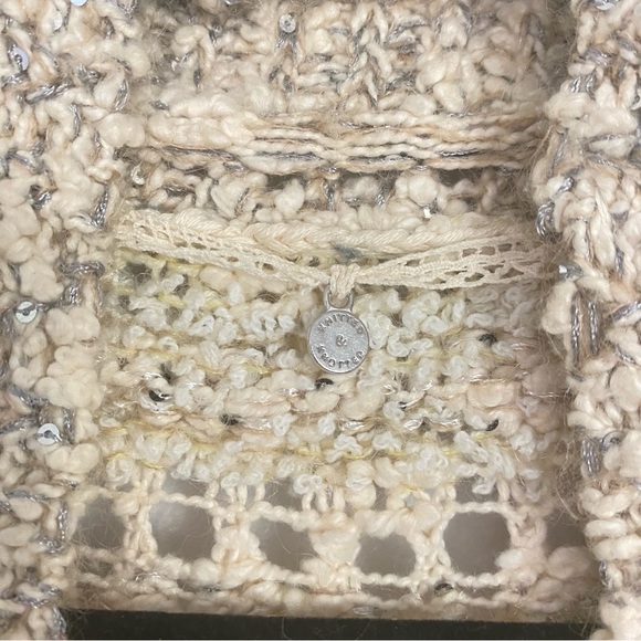 🪷Anthropologie🪷Knitted & Knotted Cardigan Open Knit Wool Mohair Blend, Medium - Picture 7 of 15